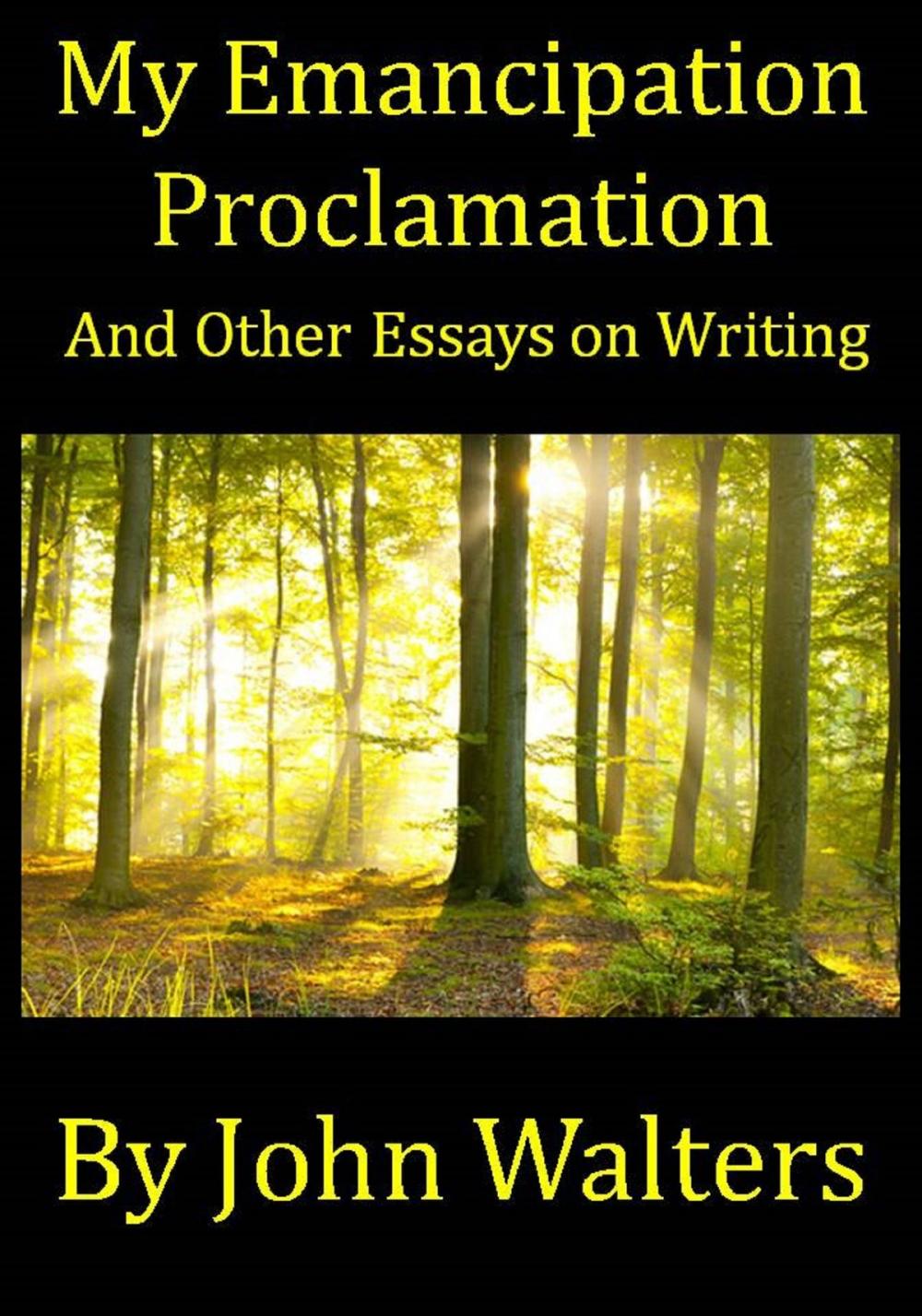 Big bigCover of My Emancipation Proclamation and Other Essays on Writing