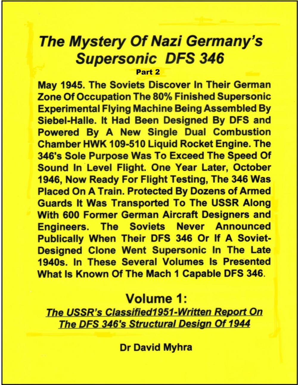 Big bigCover of The Mystery of Nazi Germany’s Supersonic DFS 346-Part 2