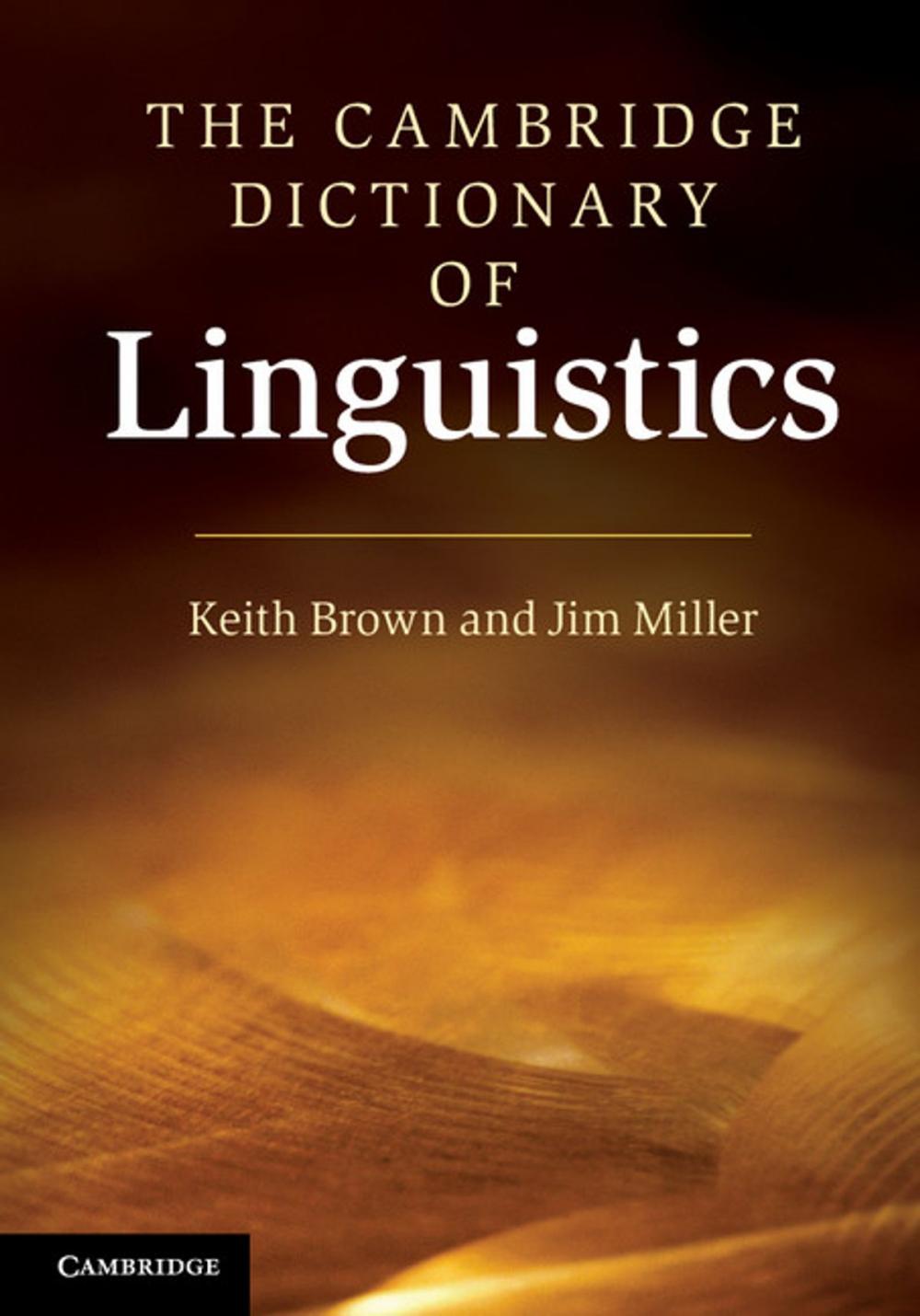 Big bigCover of The Cambridge Dictionary of Linguistics