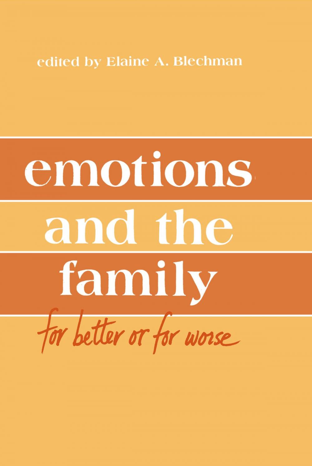 Big bigCover of Emotions and the Family