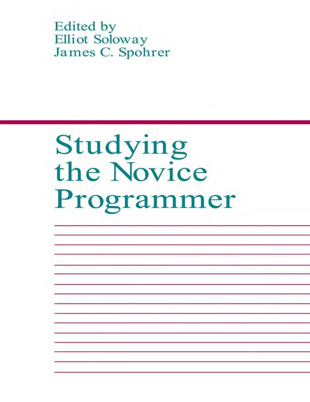 Big bigCover of Studying the Novice Programmer