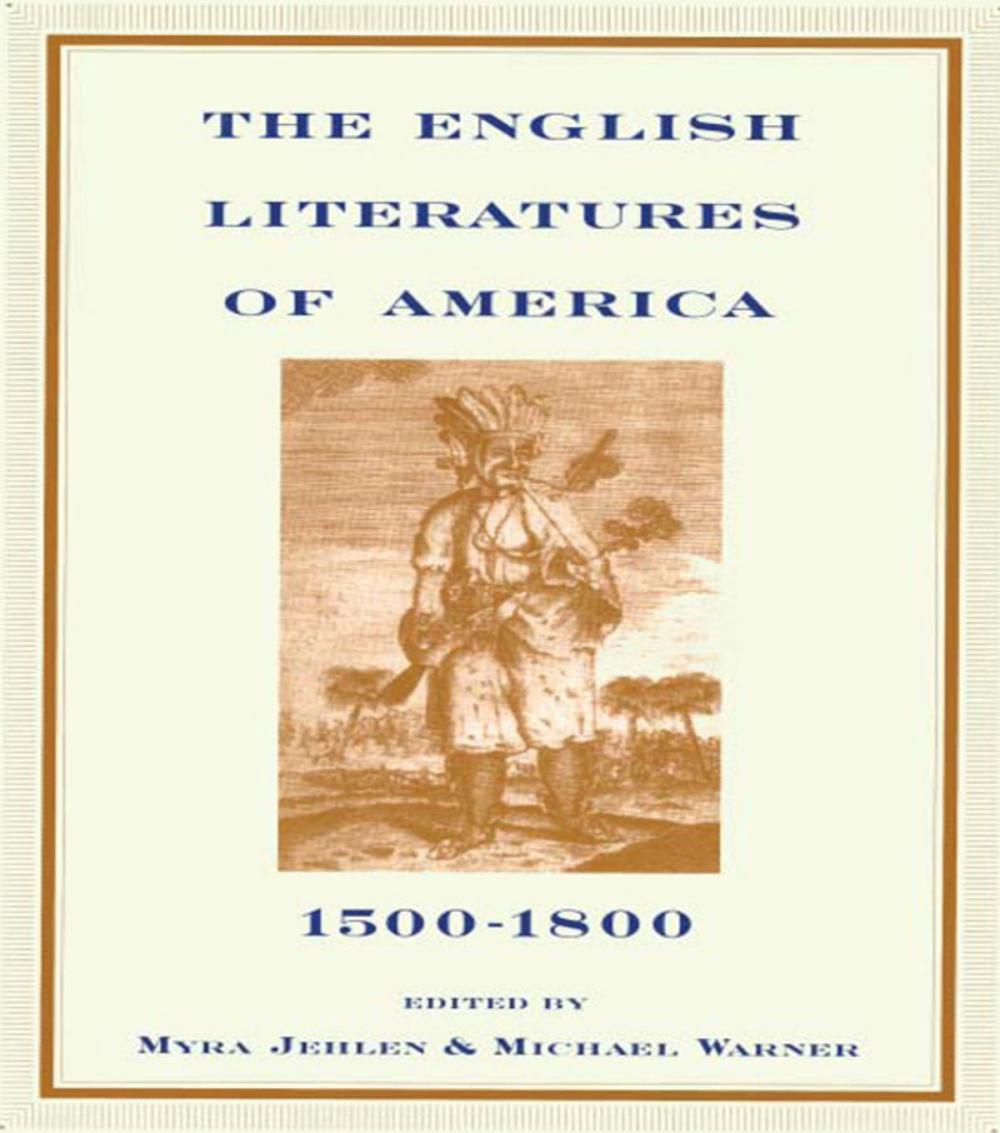 Big bigCover of The English Literatures of America