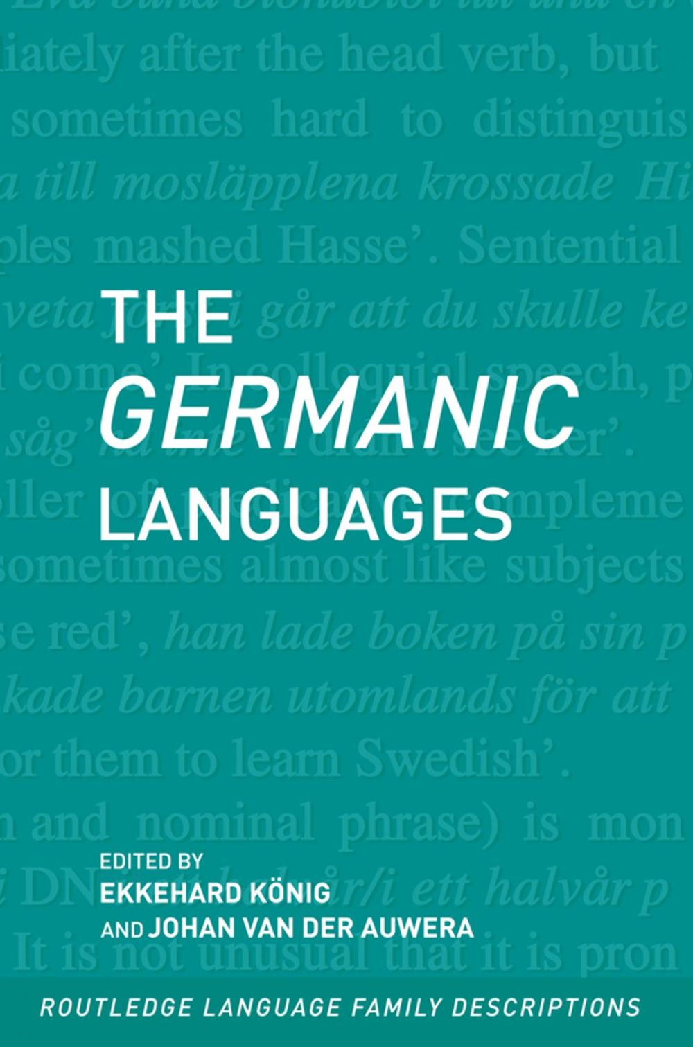 Big bigCover of The Germanic Languages