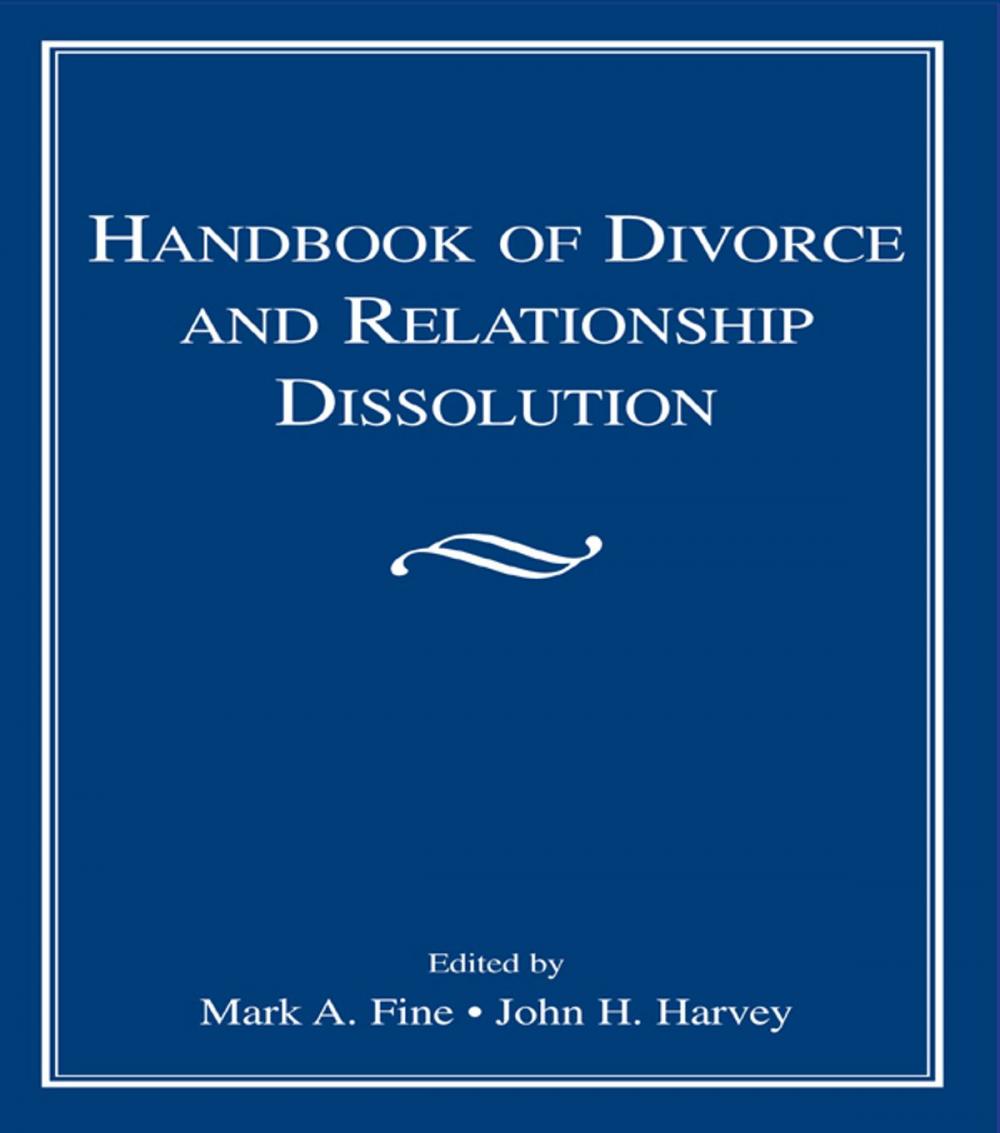 Big bigCover of Handbook of Divorce and Relationship Dissolution