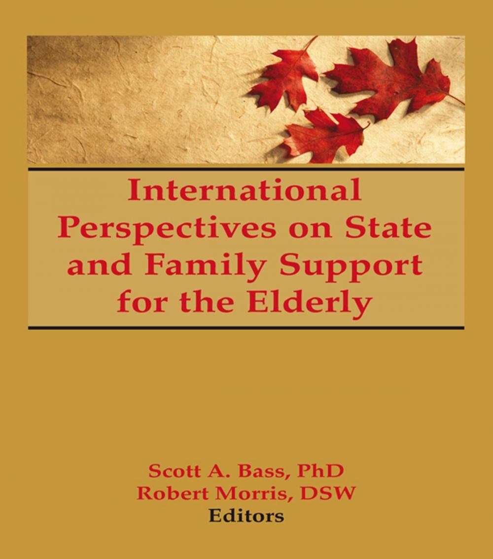 Big bigCover of International Perspectives on State and Family Support for the Elderly