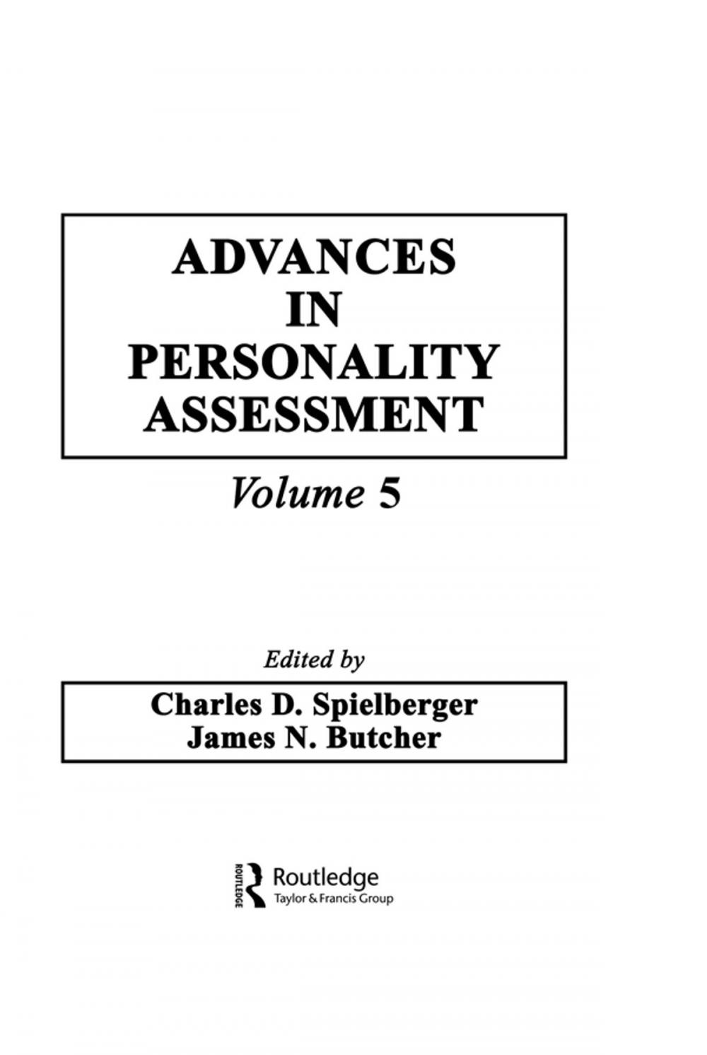 Big bigCover of Advances in Personality Assessment