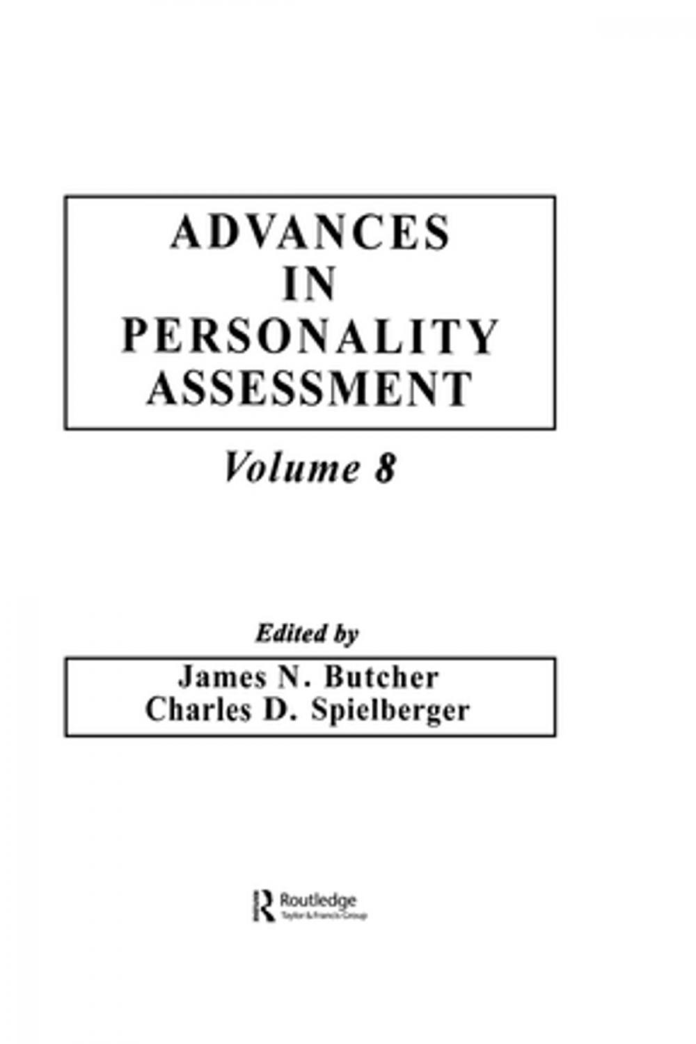 Big bigCover of Advances in Personality Assessment