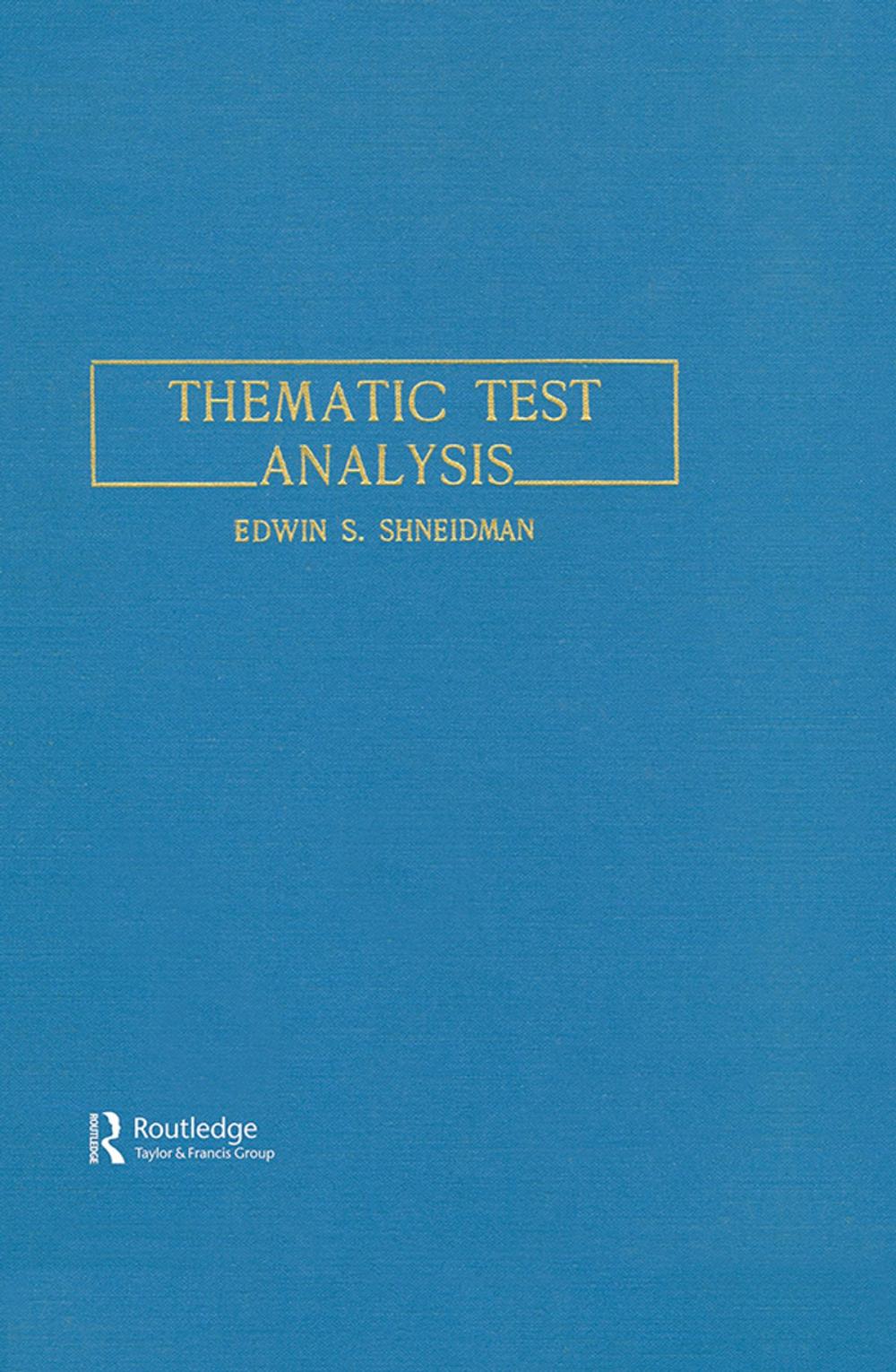 Big bigCover of Thematic Test Analysis