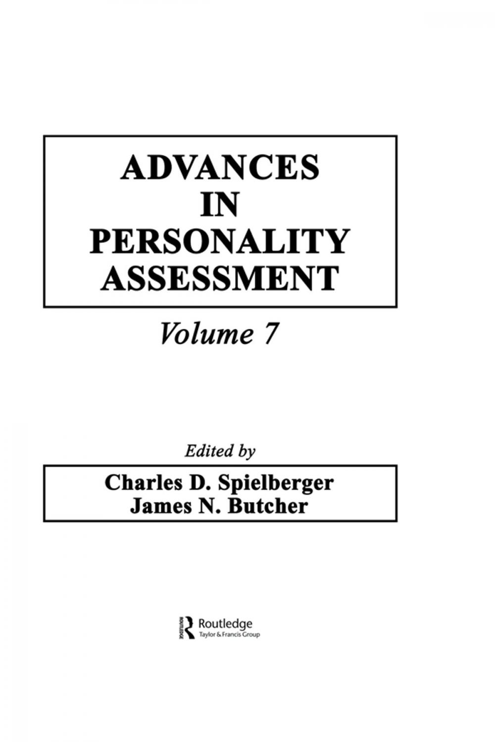 Big bigCover of Advances in Personality Assessment