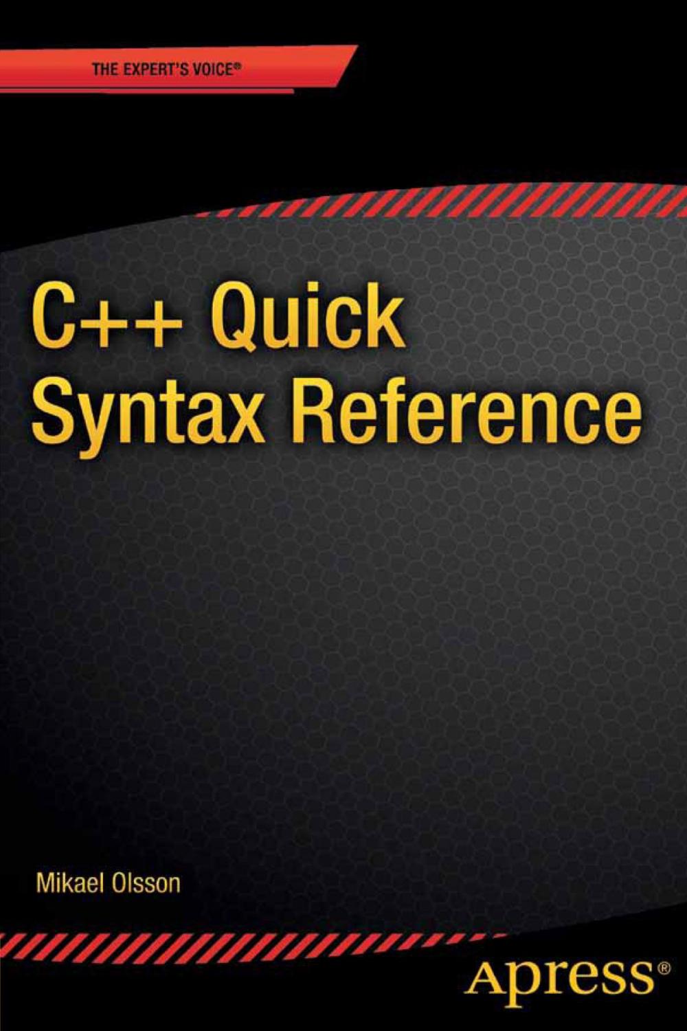 Big bigCover of C++ Quick Syntax Reference