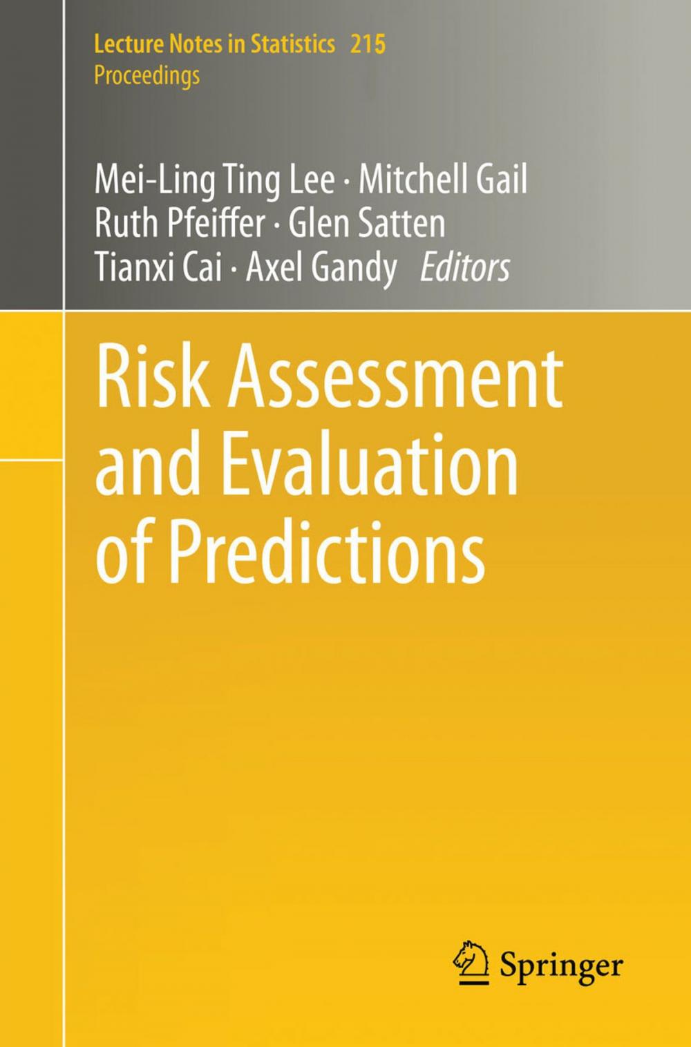 Big bigCover of Risk Assessment and Evaluation of Predictions