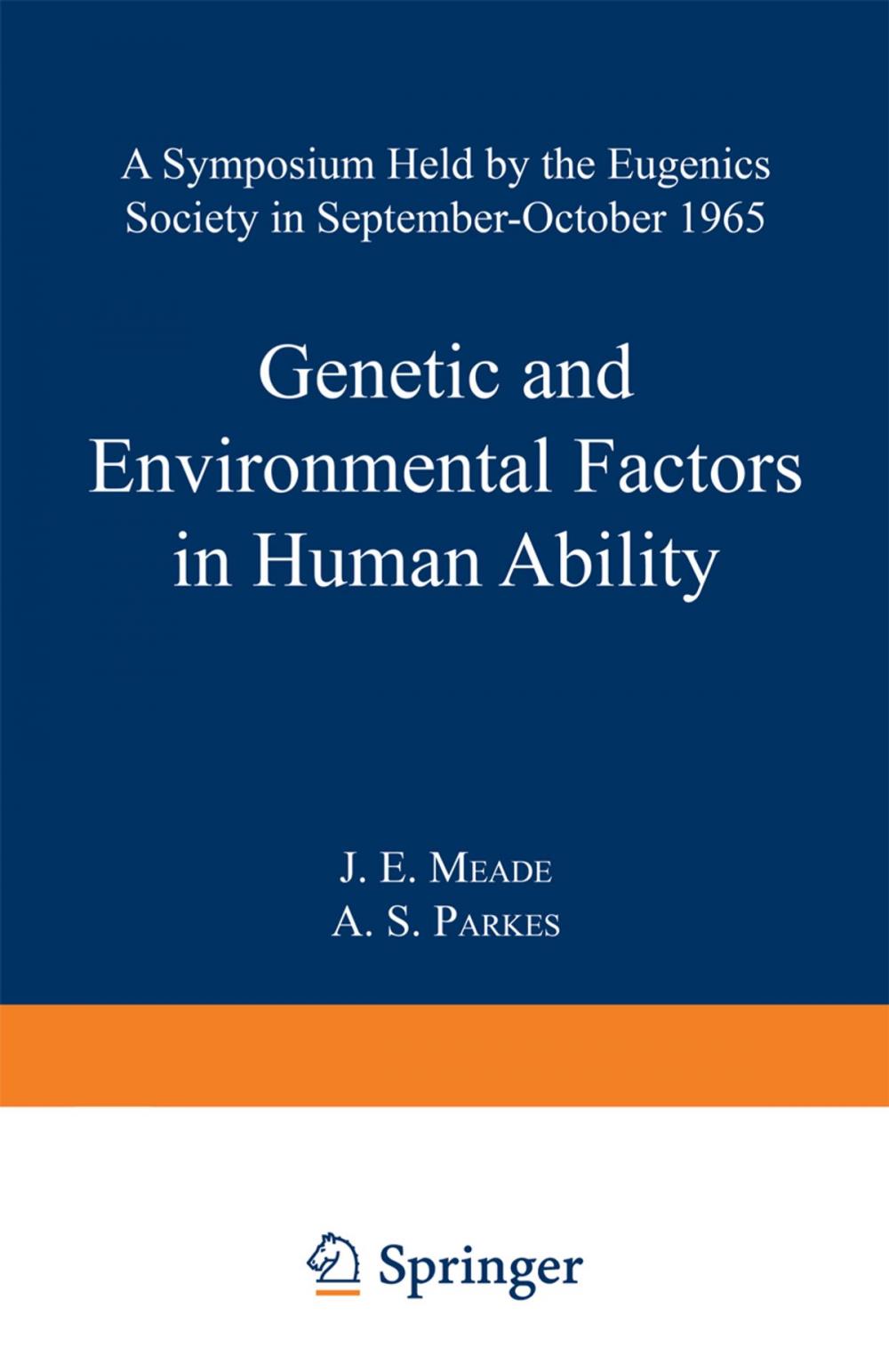 Big bigCover of Genetic and Environmental Factors in Human Ability