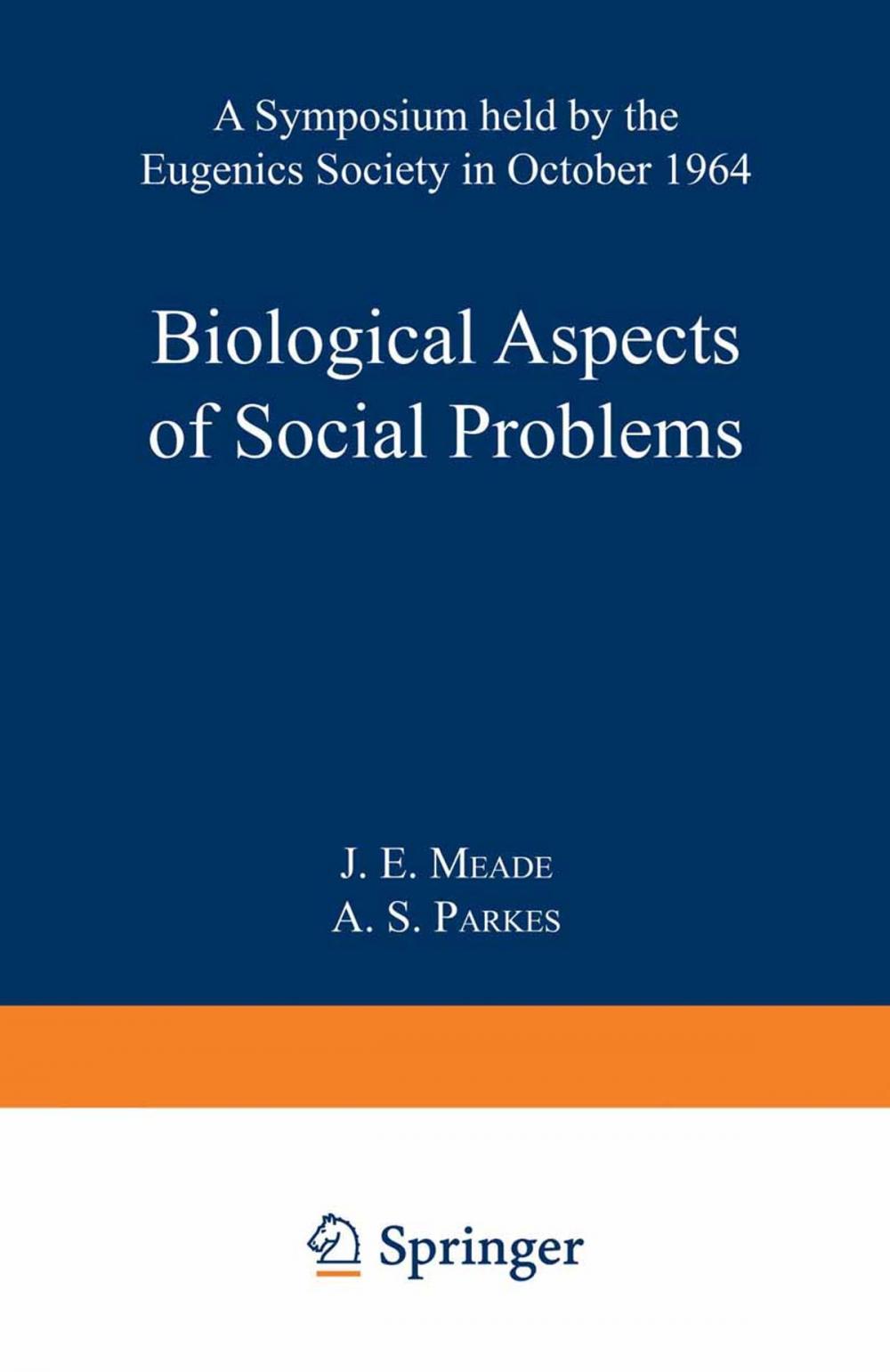 Big bigCover of Biological Aspects of Social Problems