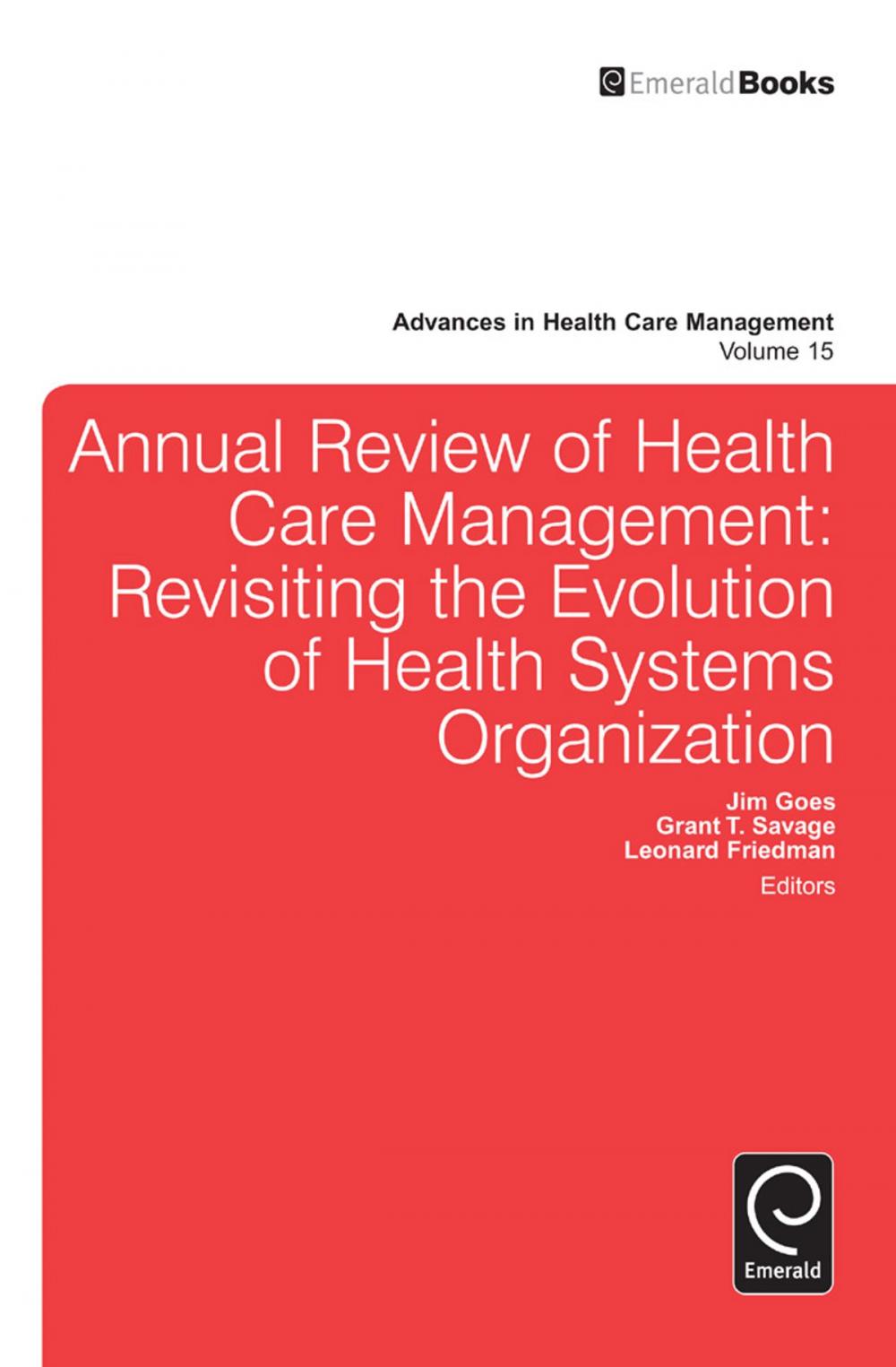 Big bigCover of Annual Review of Health Care Management