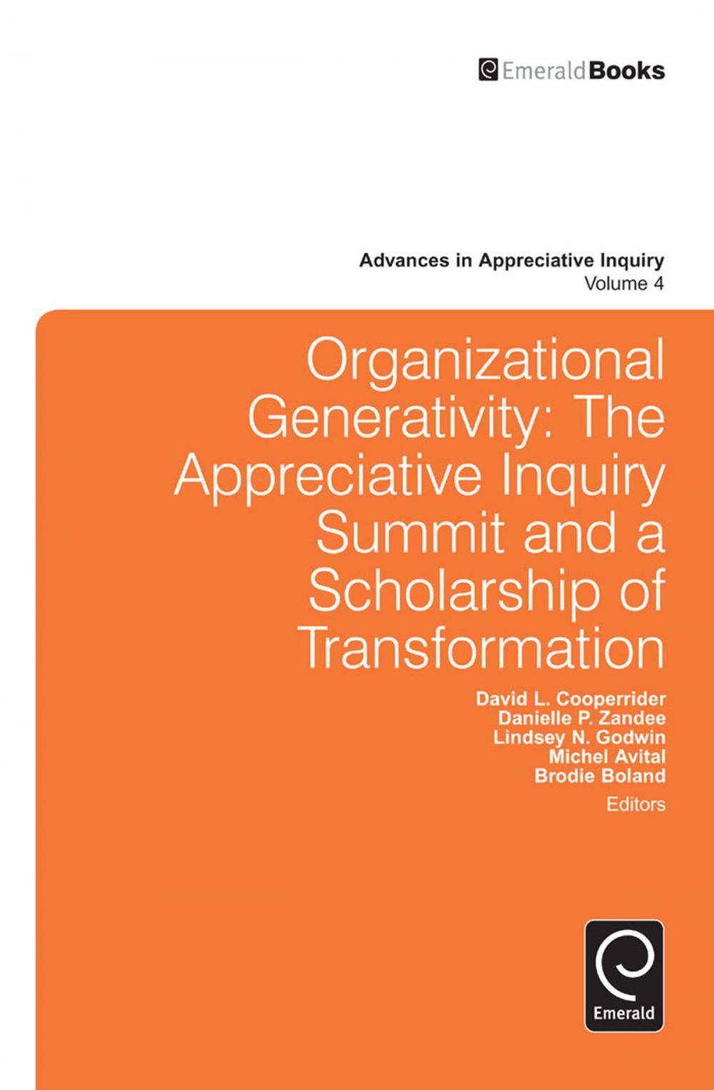 Big bigCover of Organizational Generativity