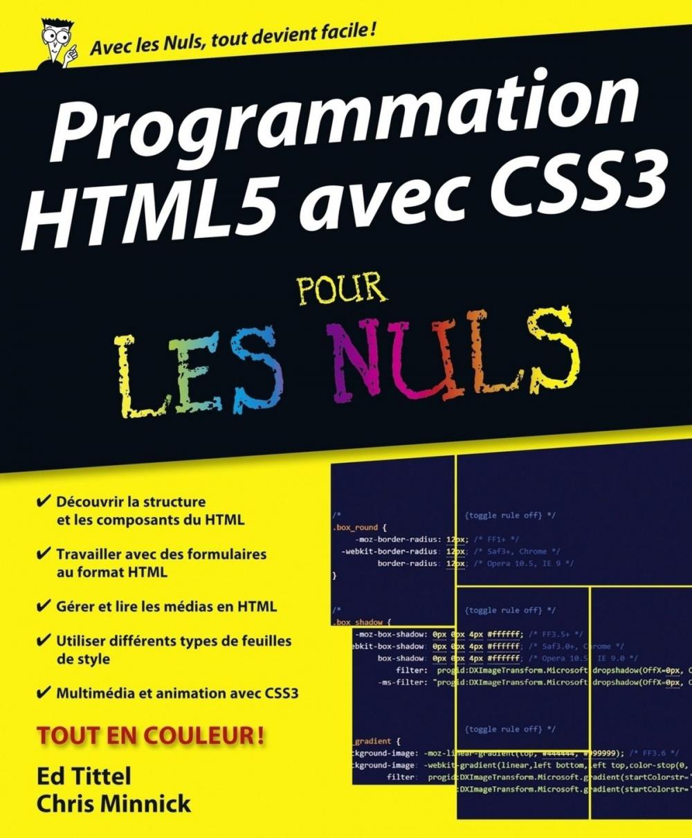 Big bigCover of Programmation HTML5 avec CSS3 Pour les Nuls