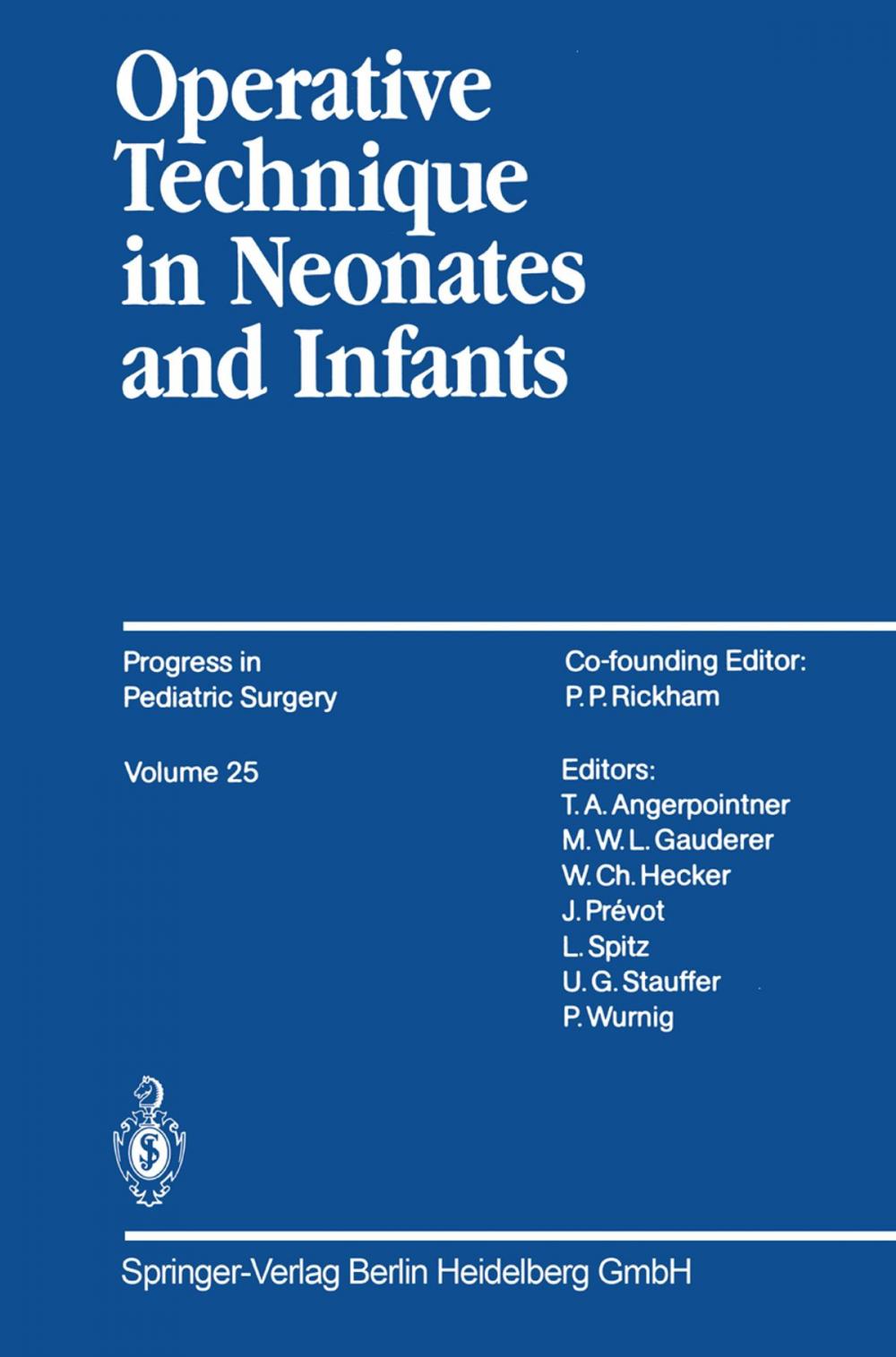 Big bigCover of Operative Technique in Neonates and Infants