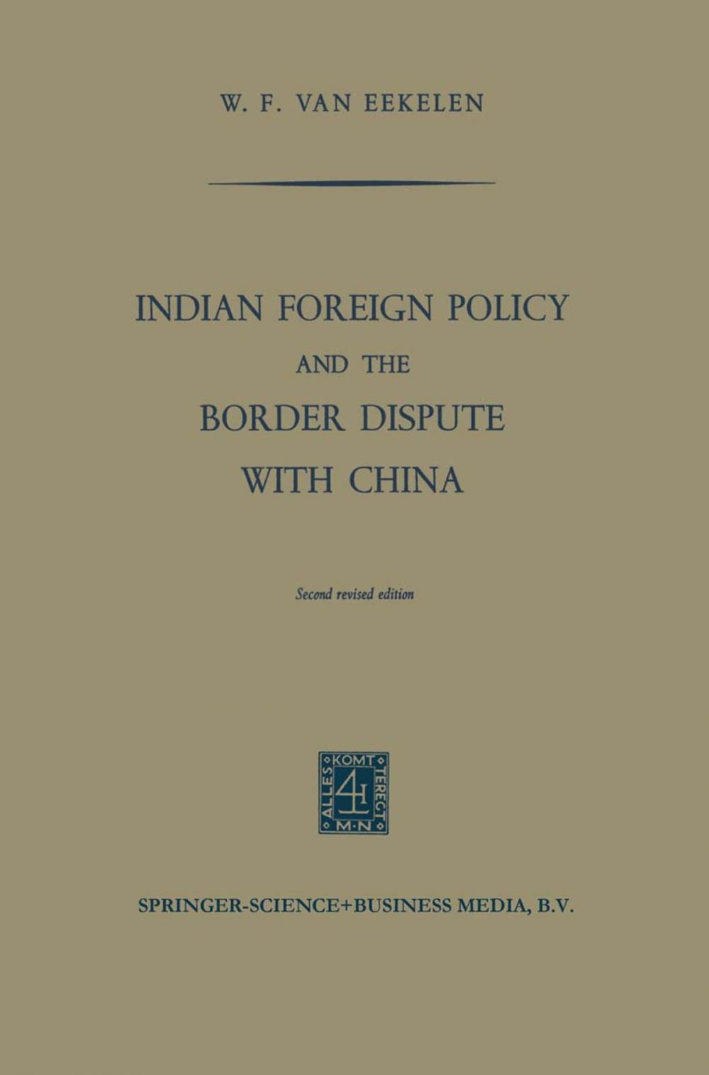 Big bigCover of Indian Foreign Policy and the Border Dispute with China