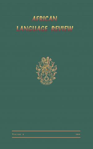 Cover of the book African Language Review by Andrea Nye