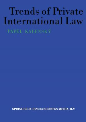 Cover of Trends of Private International Law