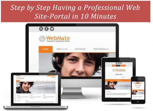 Cover of the book Step by Step Having a Professional Web Site-Portal in 10 Minutes E-Book by TANER PERMAN, TANER PERMAN