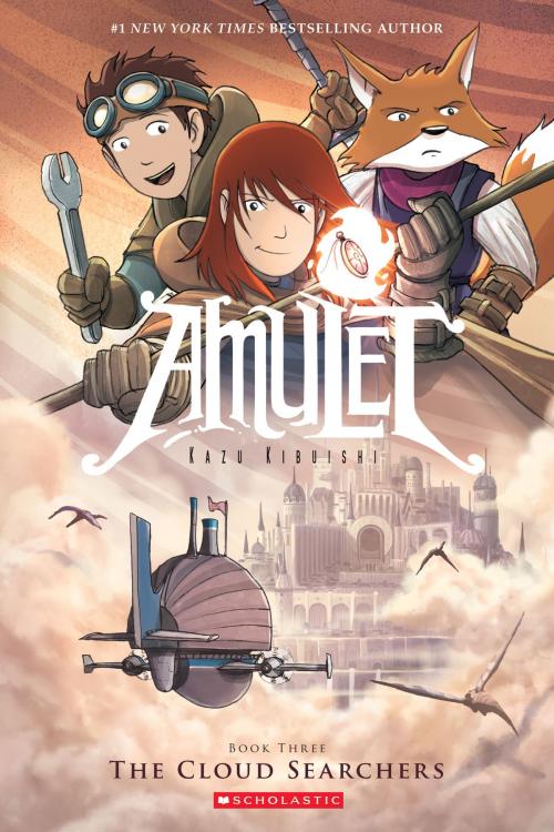 Cover of the book The Cloud Searchers (Amulet #3) by Kazu Kibuishi, Scholastic Inc.