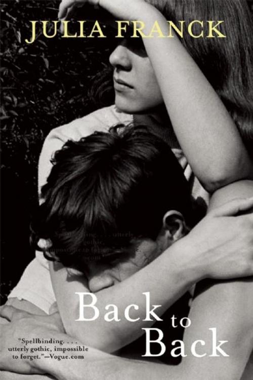 Cover of the book Back to Back by Julia Franck, Grove/Atlantic, Inc.