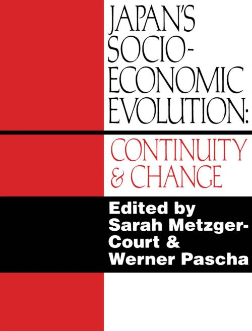 Cover of the book Japan's Socio-Economic Evolution by Sarah Metzger-Court, Werner Pascha, Taylor and Francis