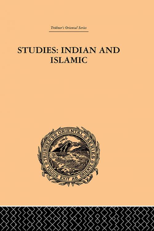 Cover of the book Studies: Indian and Islamic by Bukhsh, Taylor and Francis