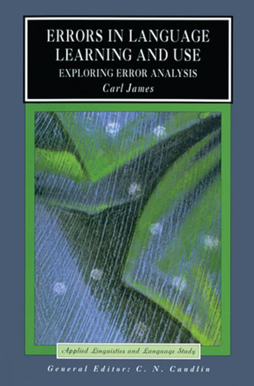 Cover of the book Errors in Language Learning and Use by Carl James, Taylor and Francis