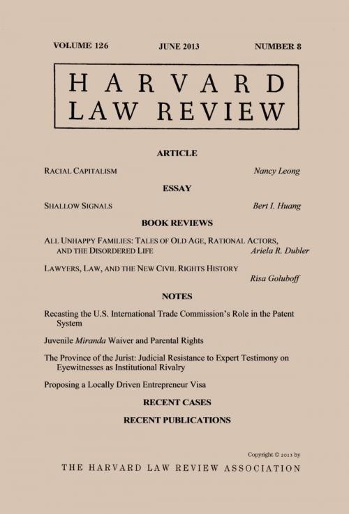 Cover of the book Harvard Law Review: Volume 126, Number 8 - June 2013 by Harvard Law Review, Quid Pro, LLC