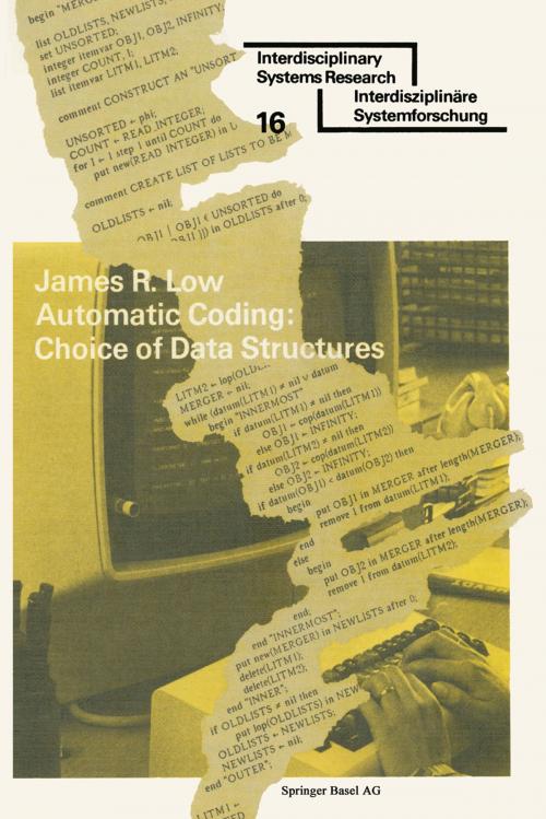 Cover of the book Automatic Coding: Choice of Data Structures by LOW, Birkhäuser Basel