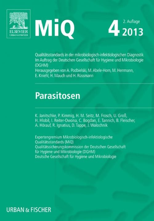 Cover of the book MIQ 04: Parasitosen by Janitschke, K, Elsevier Health Sciences