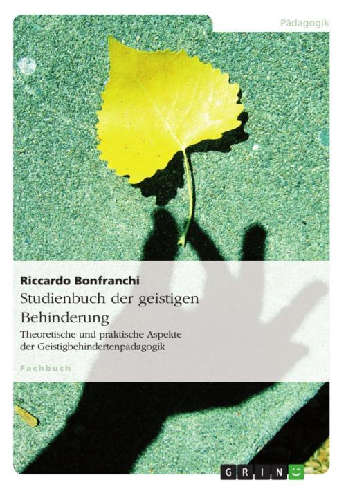 Cover of the book Studienbuch der geistigen Behinderung by Riccardo Bonfranchi, GRIN Verlag