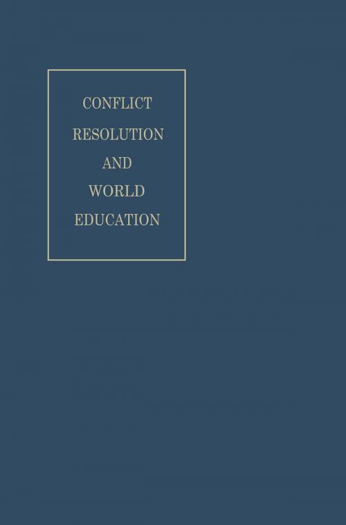 Cover of the book Conflict Resolution and World Education by Stuart Mudd, World Academy of Art and Science, Springer Netherlands