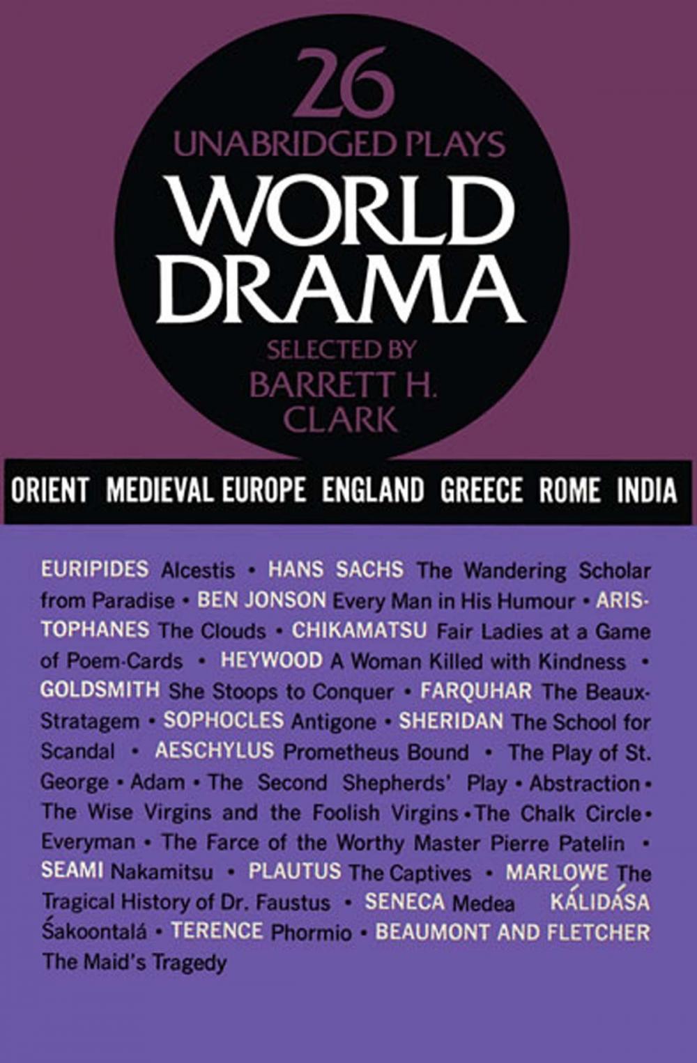 Big bigCover of World Drama, Volume 1