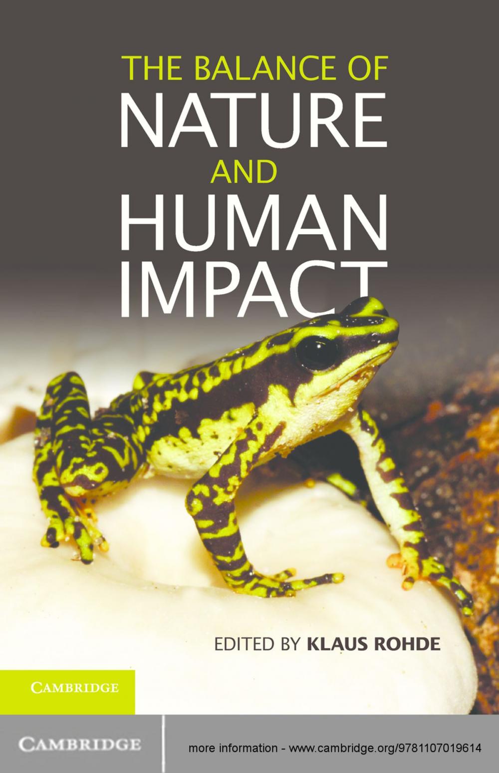 Big bigCover of The Balance of Nature and Human Impact