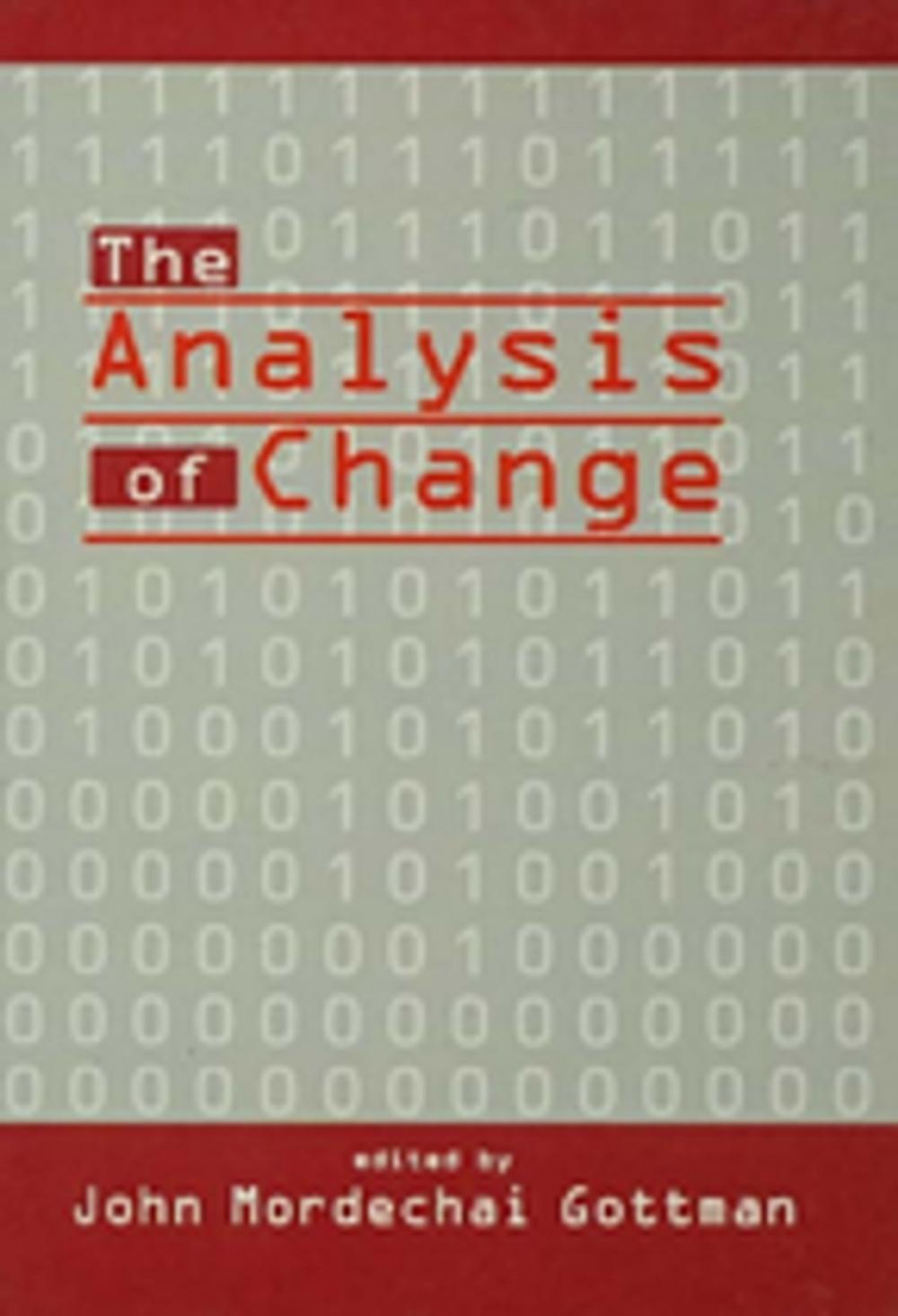 Big bigCover of The Analysis of Change