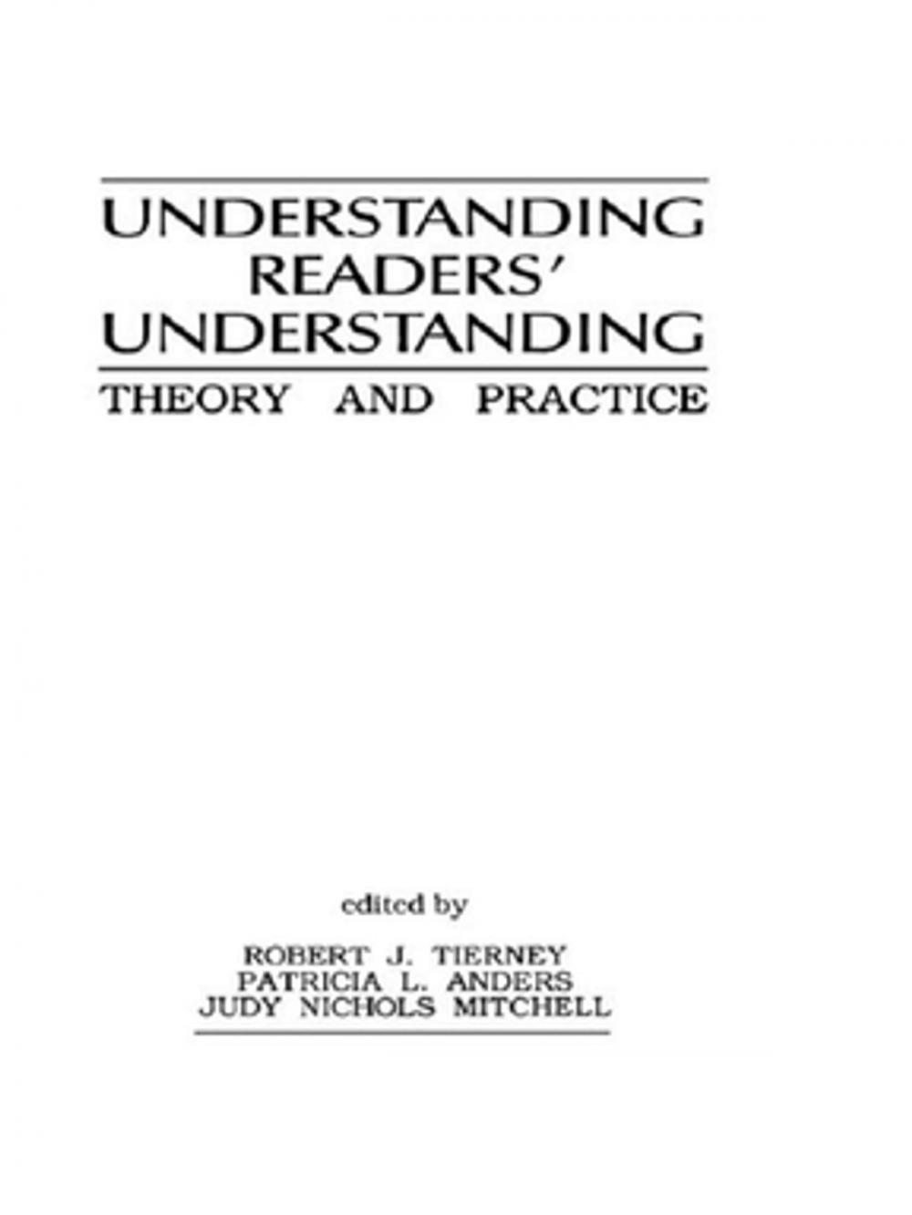 Big bigCover of Understanding Readers' Understanding