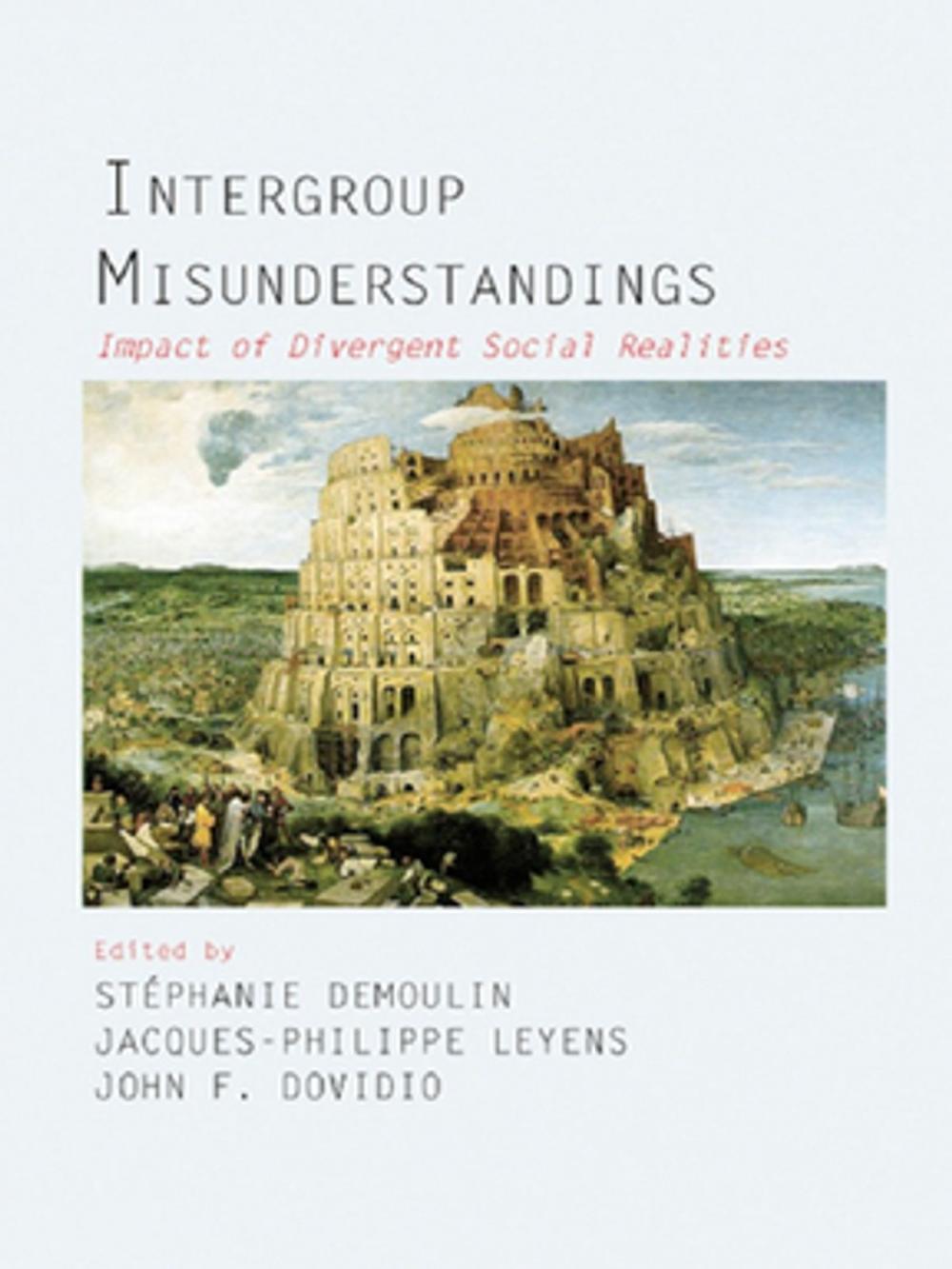 Big bigCover of Intergroup Misunderstandings