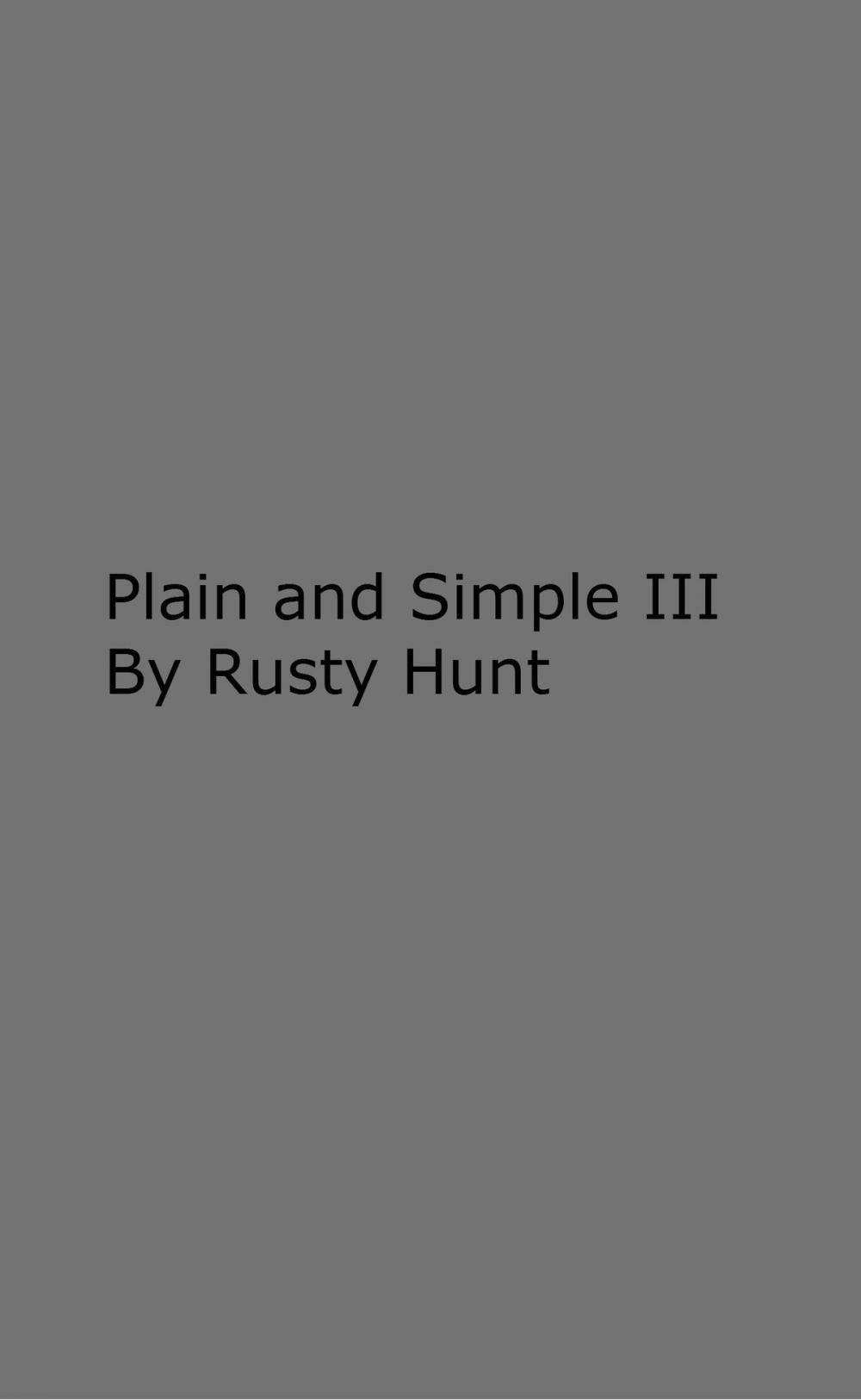 Big bigCover of Plain and Simple III