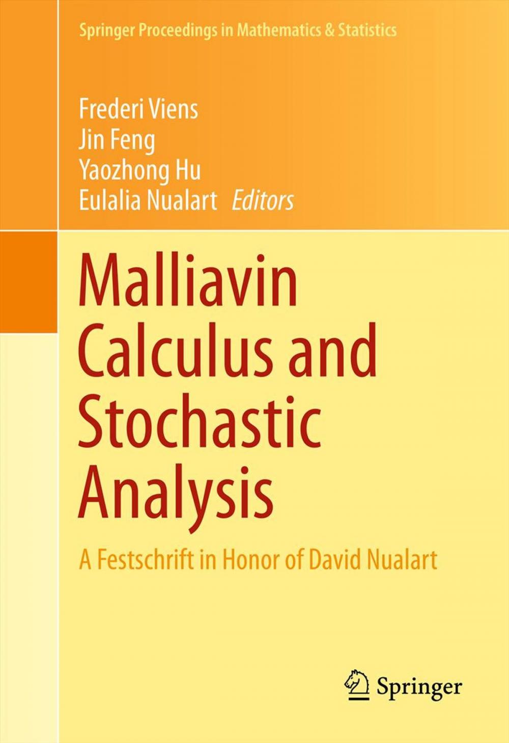 Big bigCover of Malliavin Calculus and Stochastic Analysis