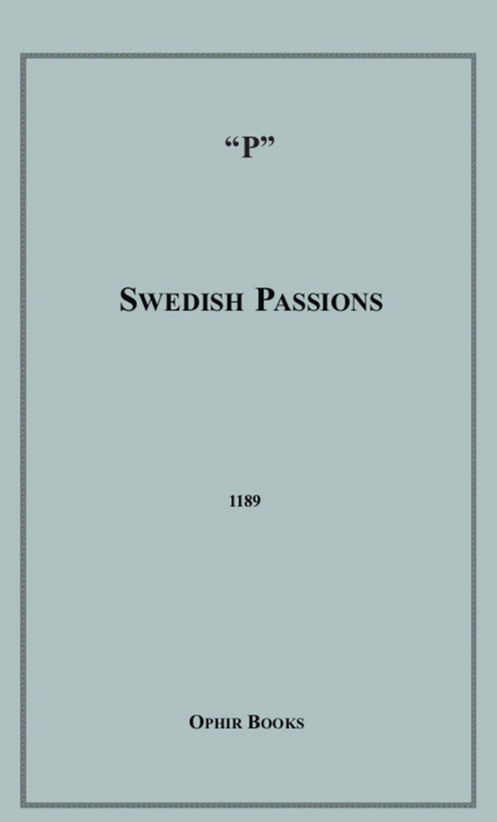 Big bigCover of Swedish Passions