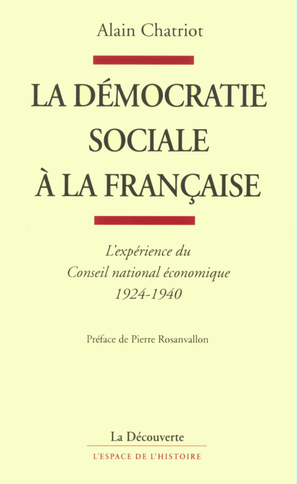 Big bigCover of La démocratie sociale à la française