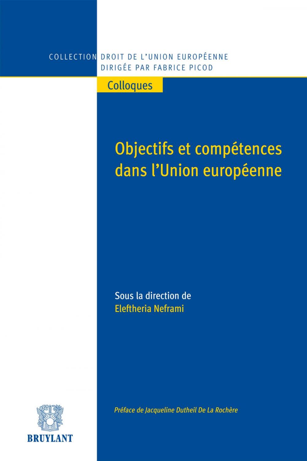 Big bigCover of Objectifs et compétences dans l'Union européenne