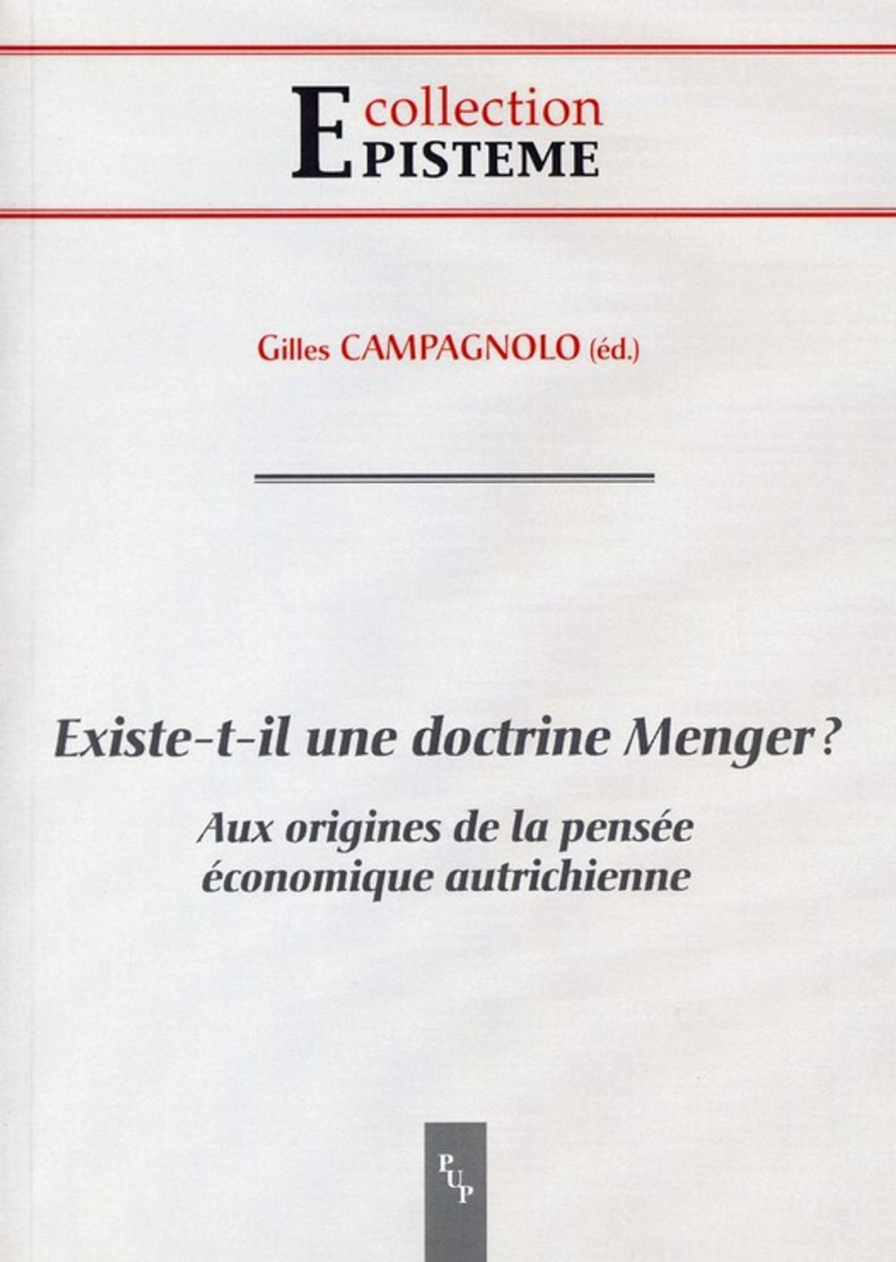 Big bigCover of Existe-t-il une doctrine Menger ?