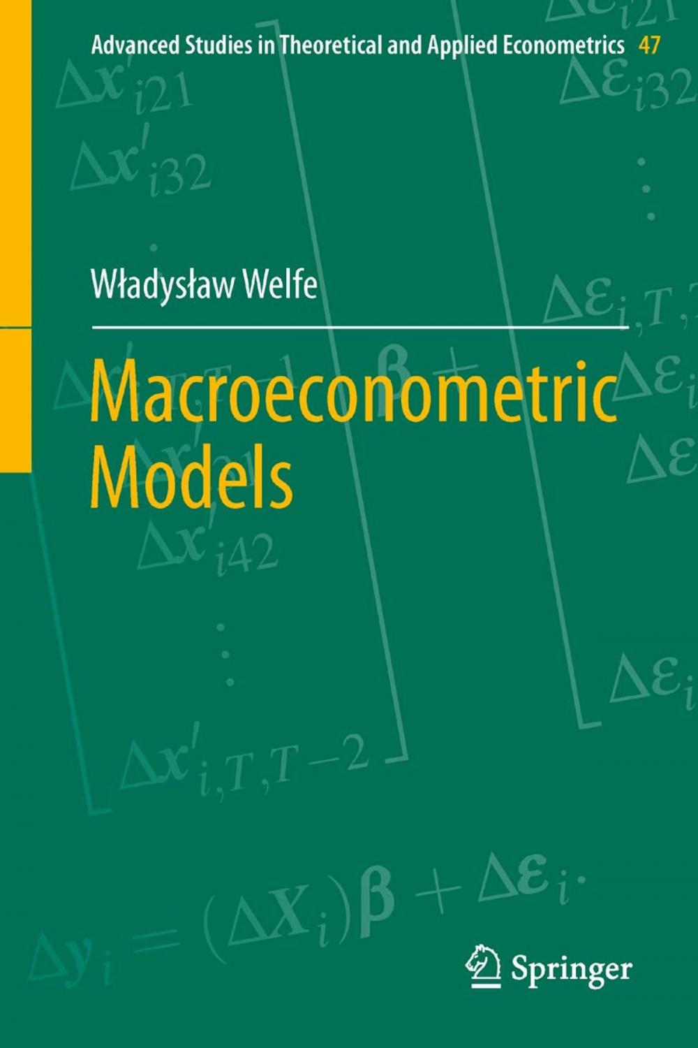 Big bigCover of Macroeconometric Models