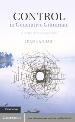 Cover of the book Control in Generative Grammar by Bradley Benton