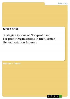 Cover of the book Strategic Options of Non-profit and For-profit Organisations in the German General Aviation Industry by Teresa Wanczura