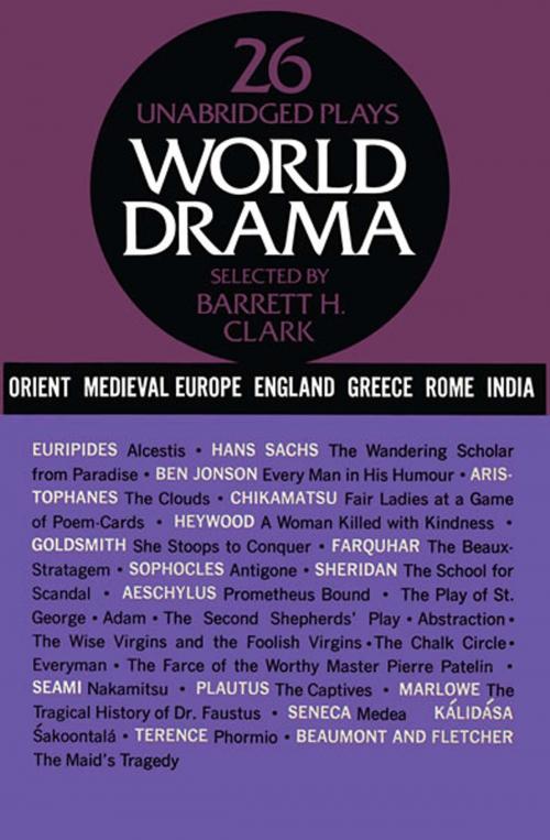 Cover of the book World Drama, Volume 1 by , Dover Publications